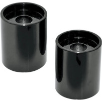 Handlebar Riser Extensions — 38 mm clamping diameter, 38.1 mm rise, Black Gloss