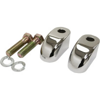 Handlebar Riser Pullback Extension Kit — 25.4 mm (1") rise/clamp, Chrome, Pair