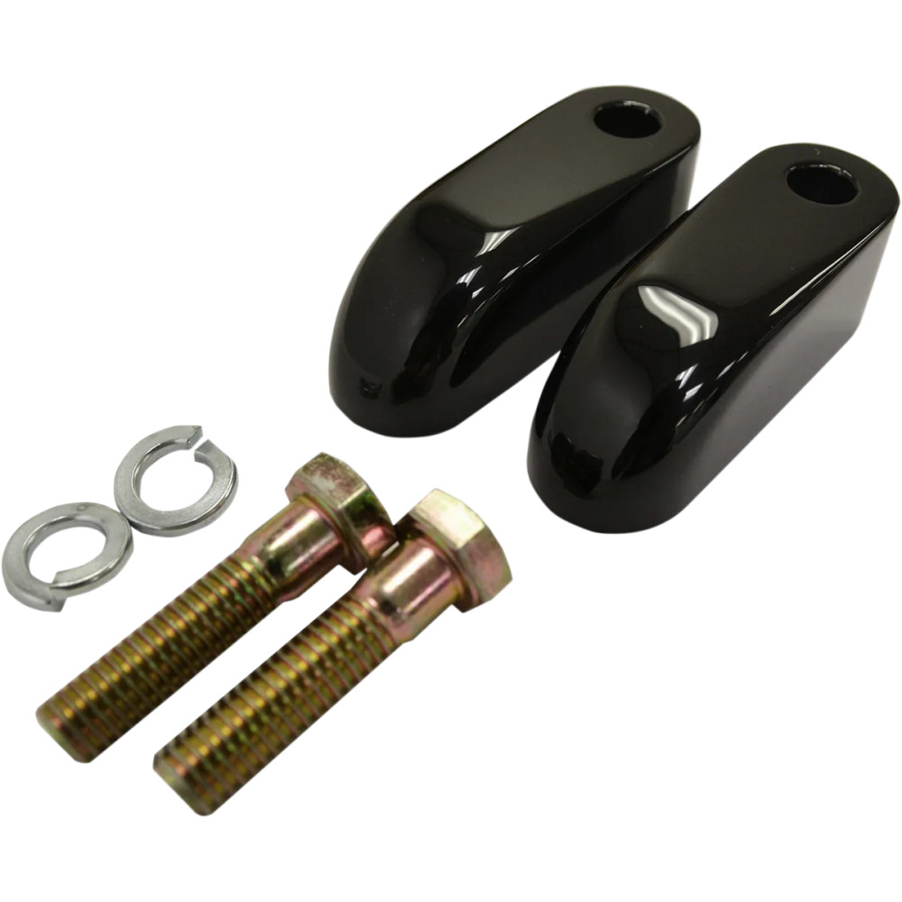 Handlebar Riser Pullback Extension Kit — 50.8 mm rise, 25.4 mm clamp, Black