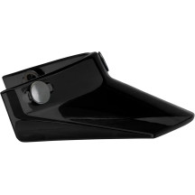 3-Snap Moto Helmet Visor — One Size, Universal fit, Black