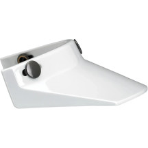 3-Snap Moto Helmet Visor — One Size, Universal, White (Gloss)