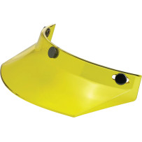 3-Snap Moto Helmet Visor — One Size, 3-snap fit, Yellow