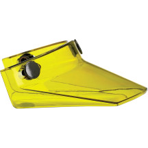 3-Snap Moto Helmet Visor — One Size, 3-snap fit, Yellow