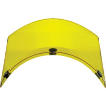 3-Snap Moto Helmet Visor — One Size, 3-snap fit, Yellow