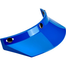 3-Snap Moto Helmet Visor — One Size, Universal fit, Blue