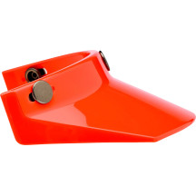 3-Snap Moto Helmet Visor — One Size, Orange