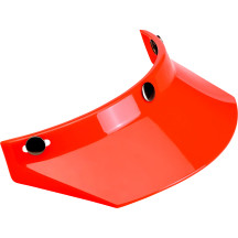 3-Snap Moto Helmet Visor — One Size, Orange