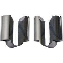 Handlebar Riser Extensions — Rise 50.8 mm (2"), Clamp 25.4 mm (1"), Polished