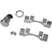 Push-Button Fuel Door Latch Kit — Chrome