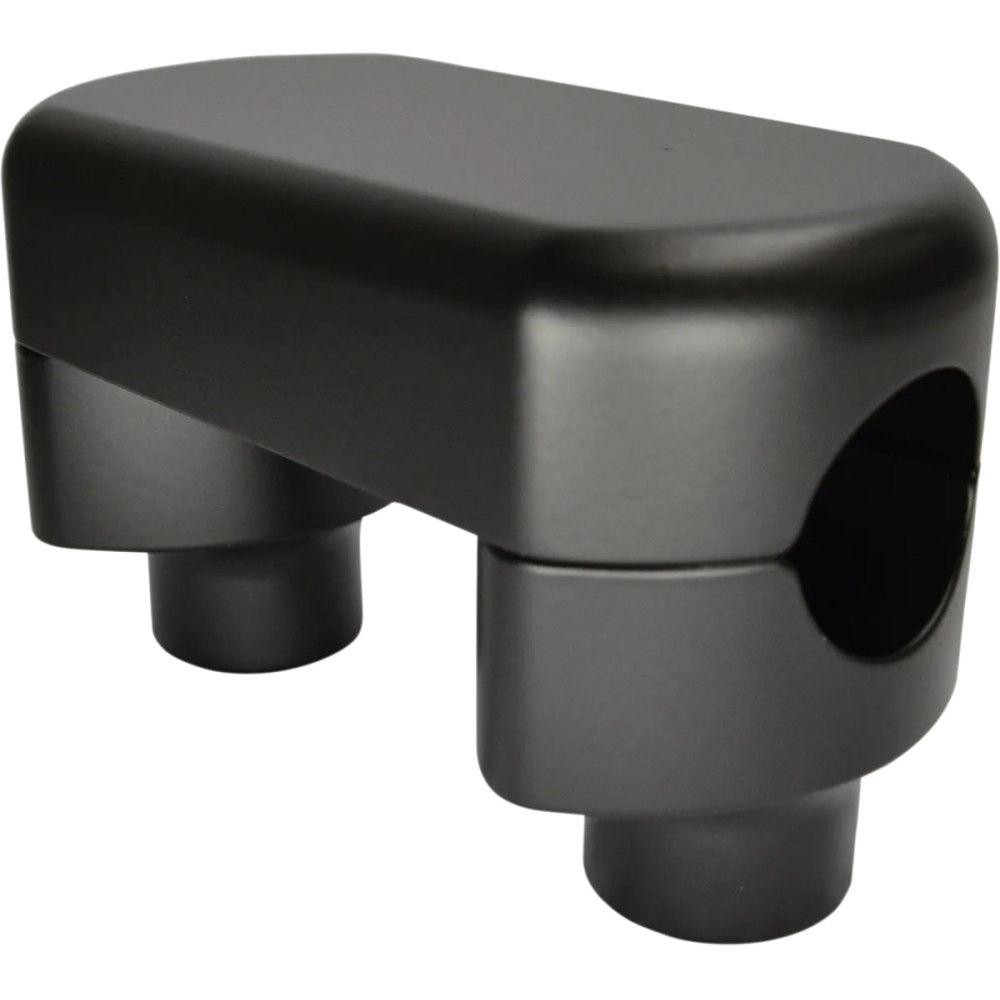 Solid Handlebar Riser & Top Clamp Kit — 1" clamp, 11-1/2" rise (29 cm), flat black