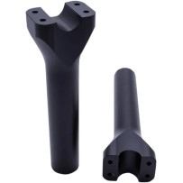 Assault Handlebar Risers — Rise 8" (20.5 cm), Clamp 1" (25.4 mm), Black Matte