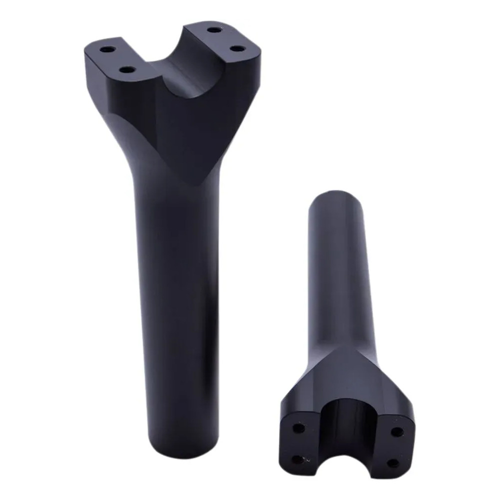 Assault Handlebar Risers — Rise 8" (20.5 cm), Clamp 1" (25.4 mm), Black Matte
