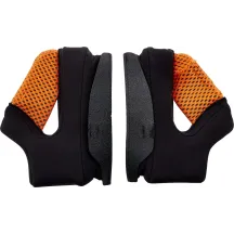 Almohadillas de mejilla Gringo/Gringo S/Gringo SV 22.06 — 24 mm, Adulto, Negro, Naranja
