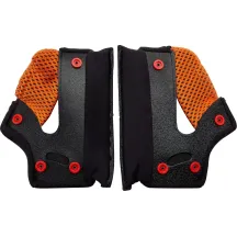 Almohadillas de mejilla Gringo/Gringo S/Gringo SV 22.06 — 24 mm, Adulto, Negro, Naranja