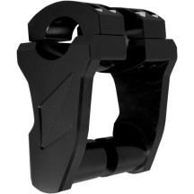 Patriot Series Pivoting Handlebar Risers — 1" clamp, 3" rise, Black