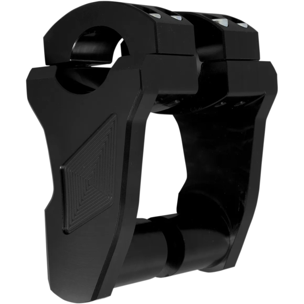 Patriot Series Pivoting Handlebar Risers — 1" clamp, 3" rise, Black