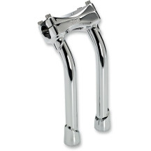 Murdock Handlebar Risers — 10" rise, 1" clamp, Chrome