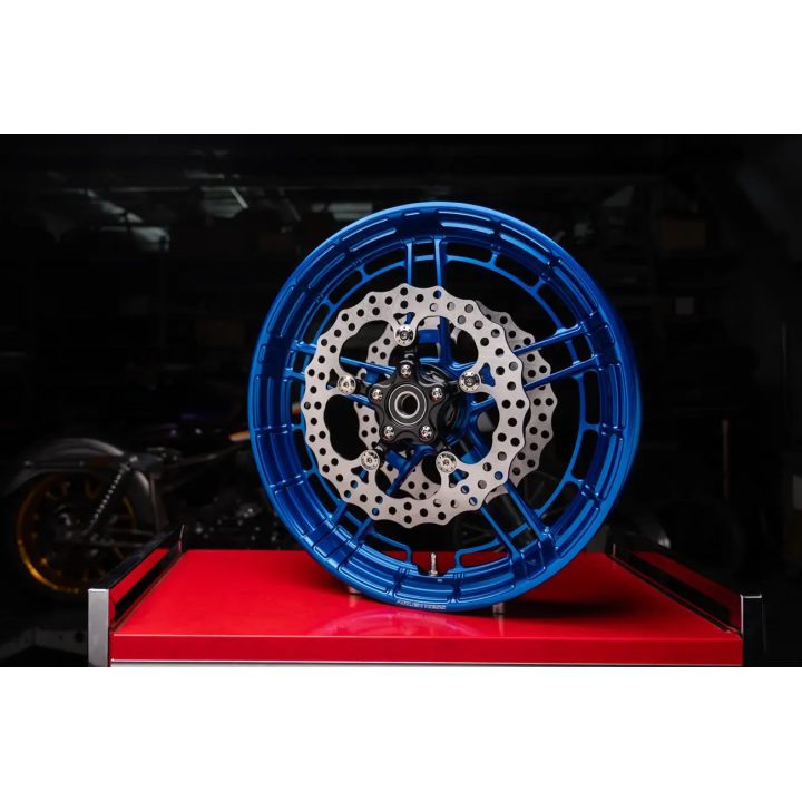 Flatline Rim — 18x5.5, Rear, Gloss Blue