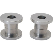 Standard Solid Handlebar Riser Bushing — Chrome, Steel/Aluminum