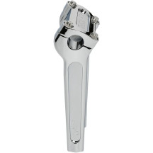 Elevadores de manillar — 3-1/2" centro a centro, diámetro de sujeción 1", elevación 8", base 1/2-13, cromo