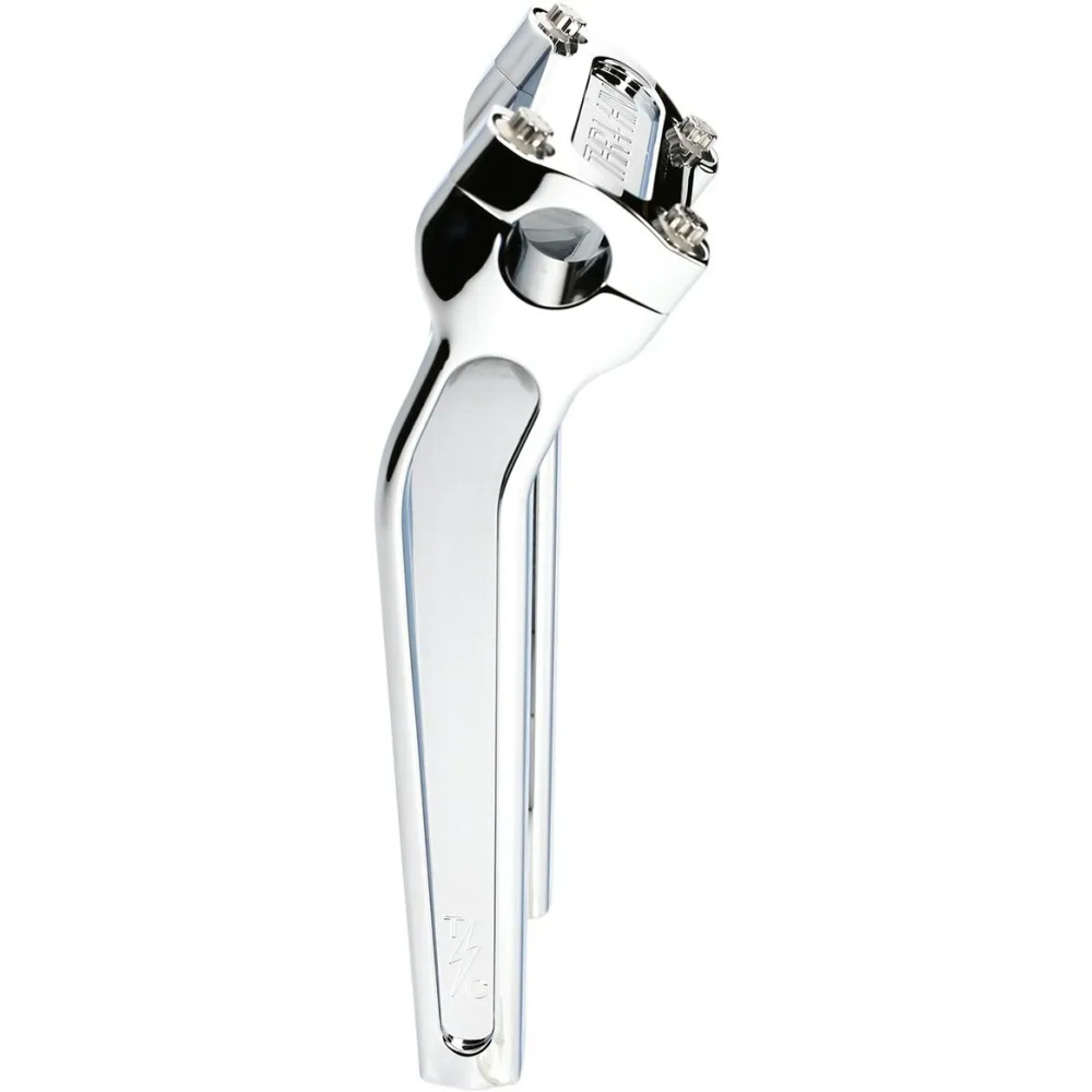 Elevadores de manillar — 24 cm elevación, 38,1 mm retroceso, 25,4 mm abrazadera, rosca 1/2-13, cromo