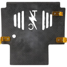 Carbon Fiber Skid Plate — 11.5 in L x 11.5 in W, 0.125 in thick, Black