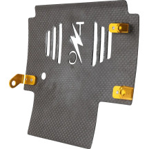Carbon Fiber Skid Plate — 11.5 in L x 11.5 in W, 0.125 in thick, Black