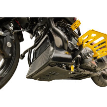 Carbon Fiber Skid Plate — 11.5 in L x 11.5 in W, 0.125 in thick, Black