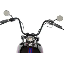 1" Handlebar — 25.4 mm clamp, 32-3/4" width, 8-1/8" rise, Black gloss