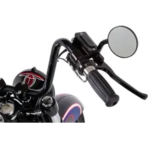 1" Handlebar — 25.4 mm clamp, 32-3/4" width, 8-1/8" rise, Black gloss