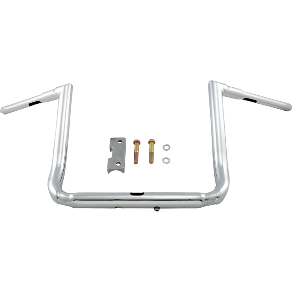1-1/2\" Grande Twin Peaks Touring Handlebar — 38 mm (1-1/2\") clamp, 14\" rise, Chrome