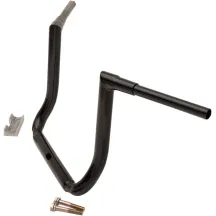 1-1/2" Grande Twin Peaks Touring Handlebar — 1-1/2" clamp, 14" rise, 36-1/2" width, 5-1/4" pullback, Black gloss