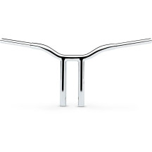 Kage Fighter Welded Straight-Riser Handlebar — Rise 12", Width 30", 1-1/4" diameter, 3-1/2" on-center risers, Chrome