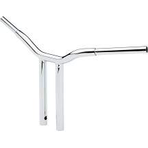 Kage Fighter Welded Straight-Riser Handlebar — 14" rise, 30" width, 1-1/4" diameter, 3-1/2" riser center-to-center