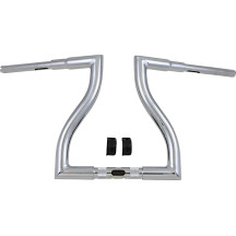 Manillar Thresher — Diámetro 1-1/2", abrazadera 1-1/4", retroceso 4-1/2", ancho 30-1/2", cromado