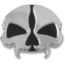 Split Skull Gas Cap — Chrome, vented