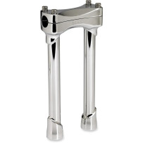 Murdock Handlebar Risers — 1" clamp, 10" rise, Chrome polished