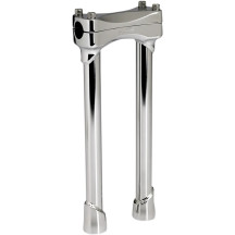 Murdock Handlebar Risers — 1" clamp, 12" rise, Chrome Polished