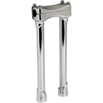 Murdock Handlebar Risers — 1" clamp, 12" rise, Chrome Polished