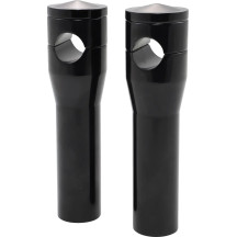 Elite Custom Billet Aluminum Risers — 25.4 mm (1") clamp, 15 cm (6") rise, Anodized Black