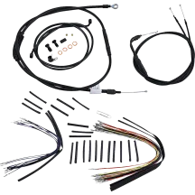 Juego completo de cables/líneas de vinilo negro para Ape Hangers — altura 14", Ape Hanger