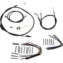 Kit completo de cables y líneas de vinilo negro para Ape Hangers — elevadores 12"