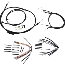 Kit completo de cables/linea de vinilo negro para Ape Hangers — negro, 35.5 cm (14")