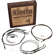 Kit completo de cables/líneas de vinilo negro para Ape Hangers — Negro, ajuste 40.5 cm (16") Ape Hangers