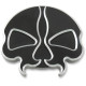 Tapón de combustible Split Skull — Negro, ventilado