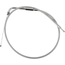 Cable de acelerador trenzado de acero inoxidable — 76 cm (30\"), codo 90°