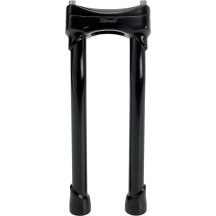 Elevadores Murdock O/S — abrazadera 1-1/8", retroceso 2", elevación 12", negro satinado