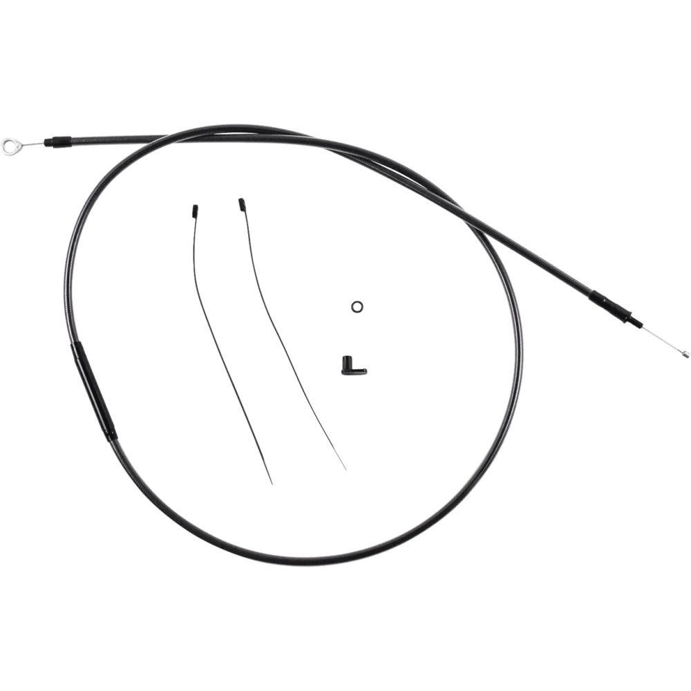 Redesigned Black Pearl™ Clutch Cable — 174.5 cm overall, 71 mm travel, Black polished