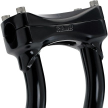 Elevadores Murdock O/S — abrazadera 1-1/8", retroceso 2", elevación 12", negro satinado