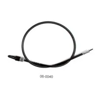 Armor Coat Braided Stainless Steel Speedometer Cable for Cruisers — 31" housing, Black